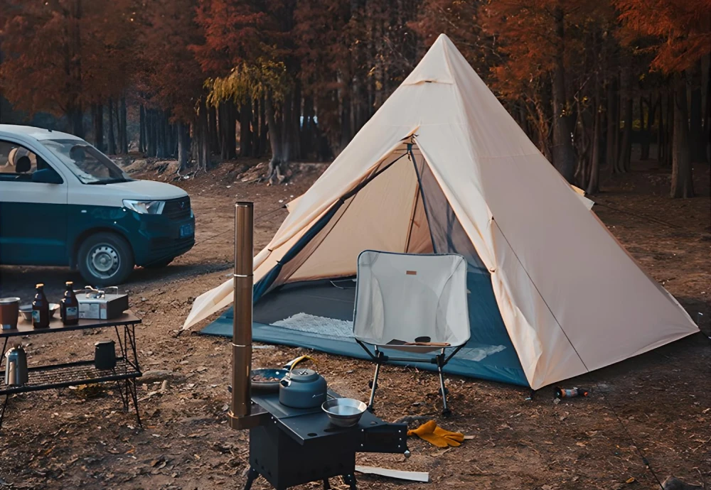 pyramid style tent