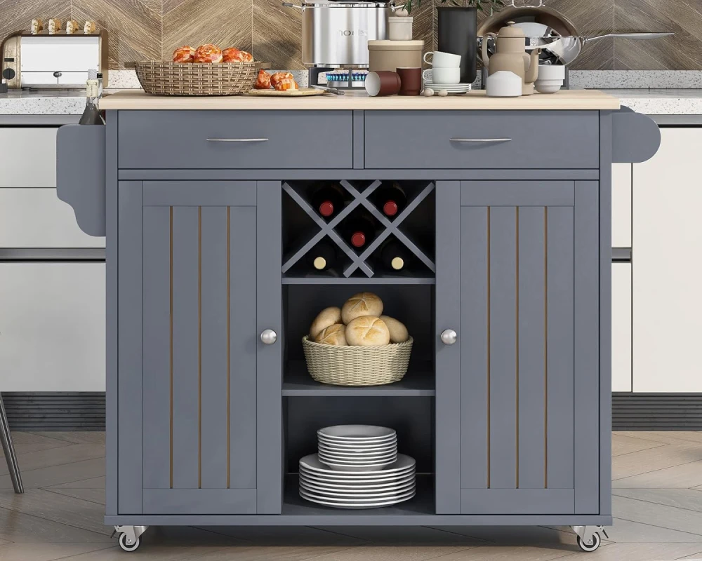 small round kitchen island